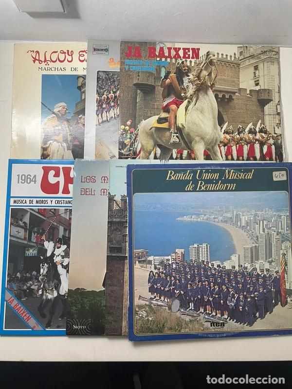 Discos de vinilo: Pack 7 vinilos m&uacute;sica Moros y Cristianos
