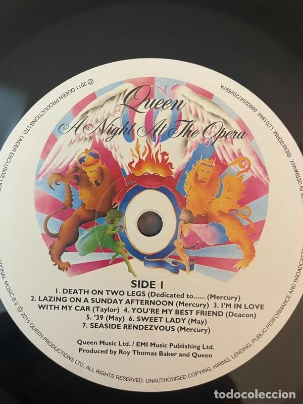 Discos de vinilo: Vinilo Queen A Night At The Opera Edicion 2015 - Foto 10