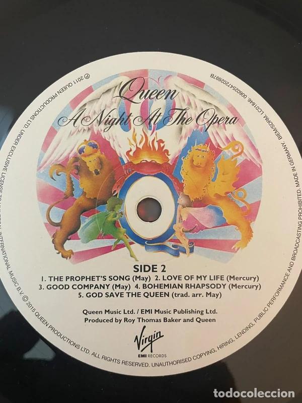 Discos de vinilo: Vinilo Queen A Night At The Opera Edicion 2015 - Foto 11