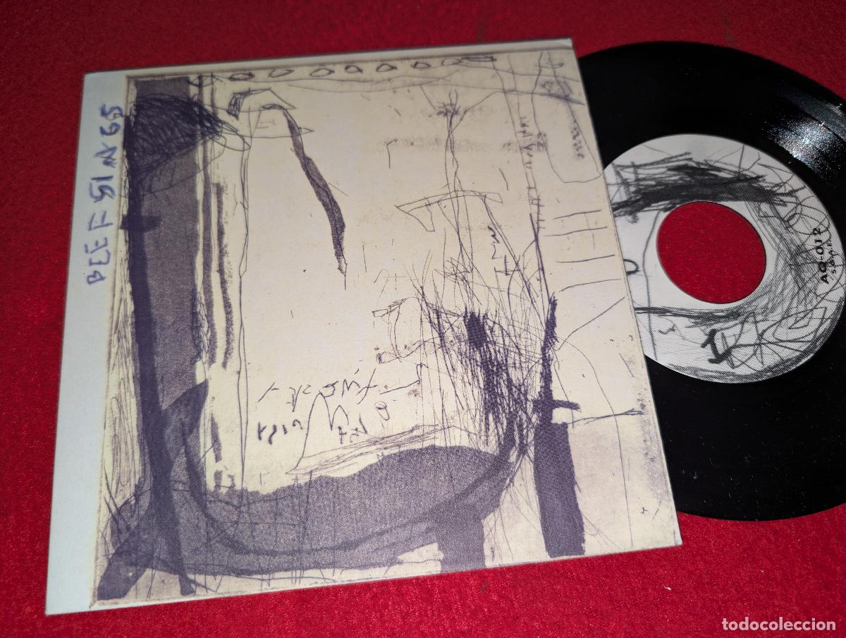 Discos de vinilo: BEEF Sings. Frying/Malvas +2 EP 7'' 1994 Acuarela DAVID RODRIGUEZ INDIE PLANETAS