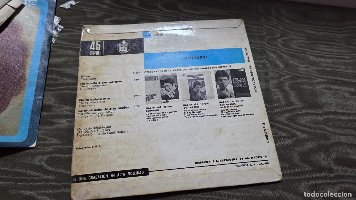 Discos de vinilo: discos singles vintage Christophe - Foto 3