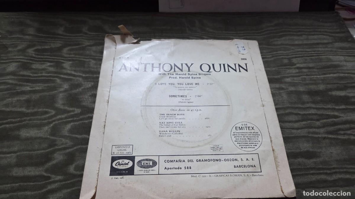 Discos de vinilo: discos singles vintage antony quinn - Foto 3
