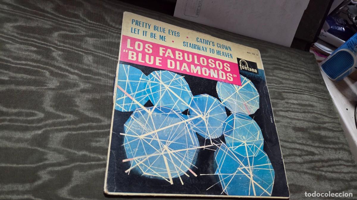 Discos de vinilo: discos singles vintage los fabulosos blue diamonds