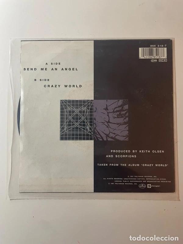 Discos de vinilo: Vinilo single 7&rdquo; Scorpions Send Me An Angel - Foto 2