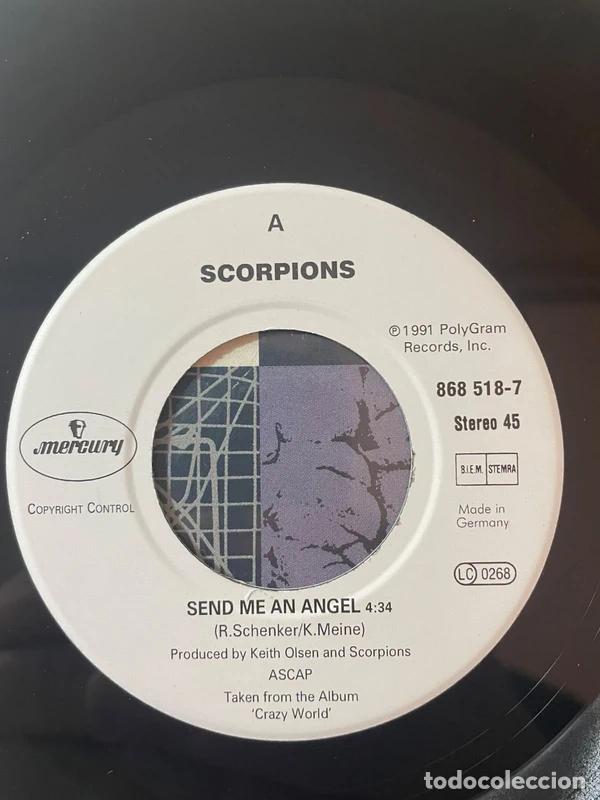 Discos de vinilo: Vinilo single 7&rdquo; Scorpions Send Me An Angel - Foto 4