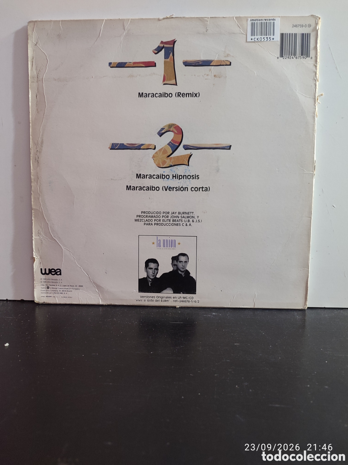 Discos de vinilo: La Uni&oslash;n &ndash; Maracaibo Latino Beat. - Foto 2
