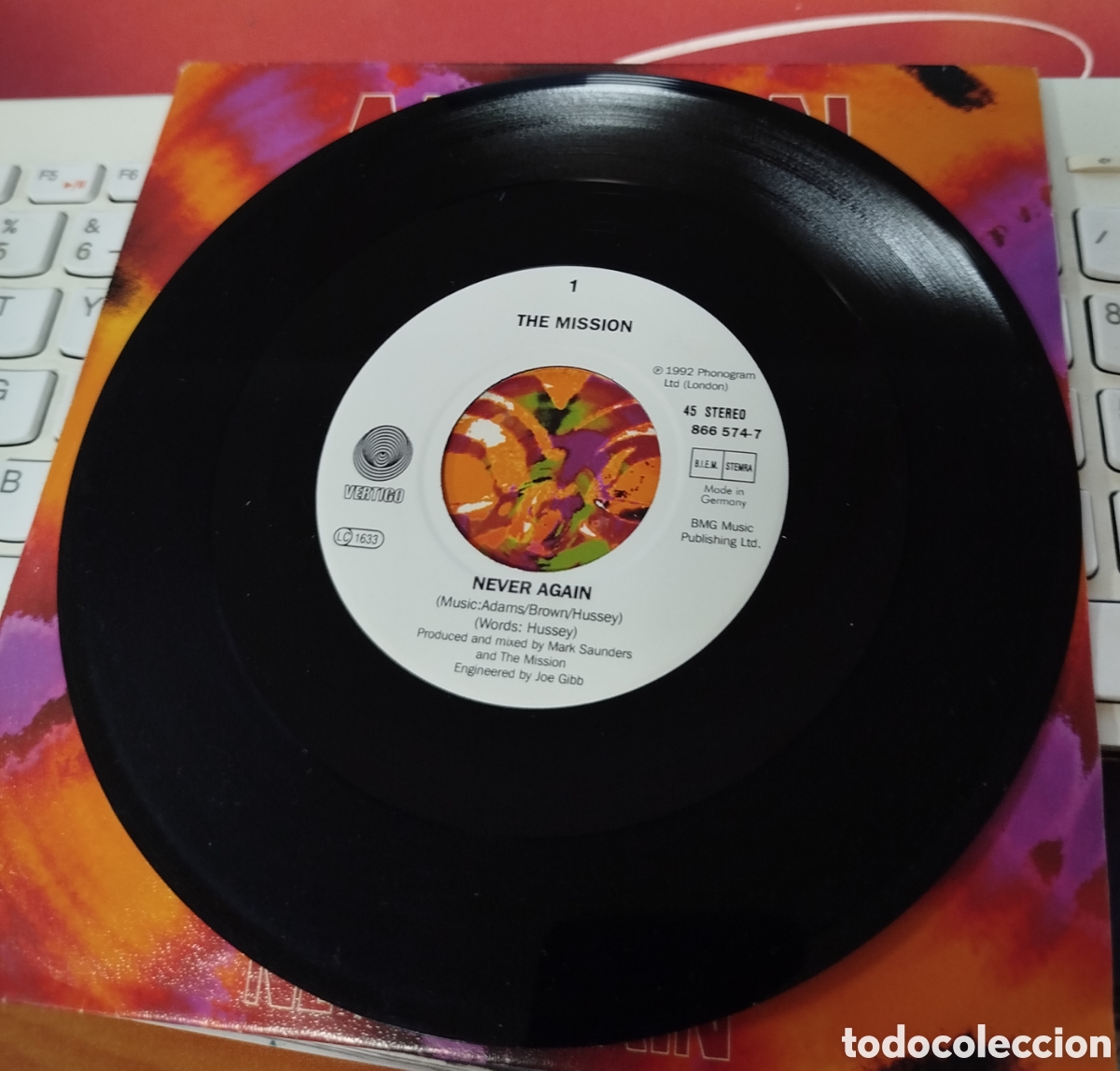 Discos de vinilo: The Mission - never again - Foto 2