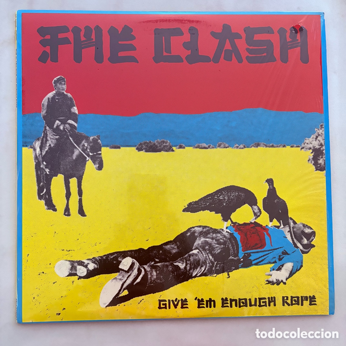 Discos de vinilo: lp The Clash &lrm;&ndash; Give 'Em Enough Rope edicion USA de 1980