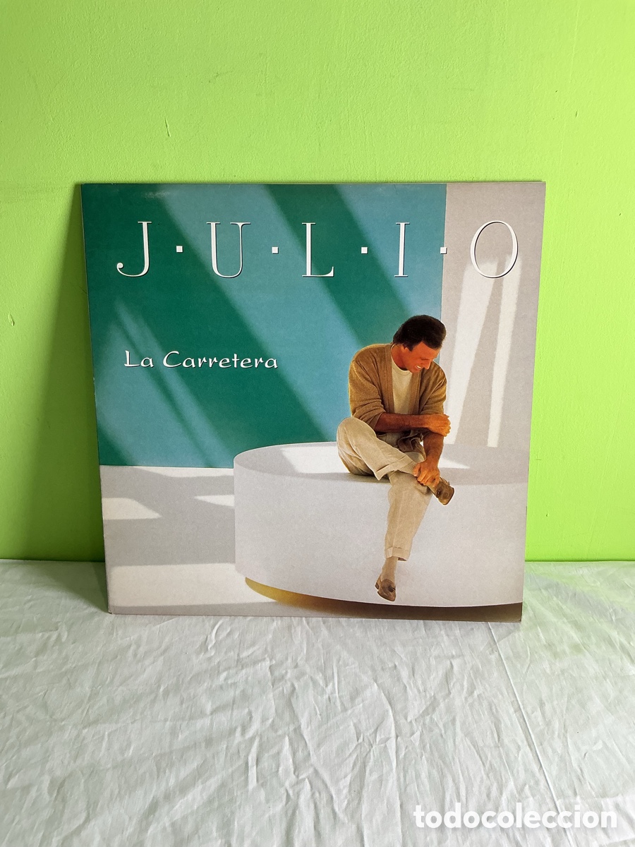 Discos de vinilo: Julio Iglesias &ndash; La Carretera. LP sencillo de vinilo