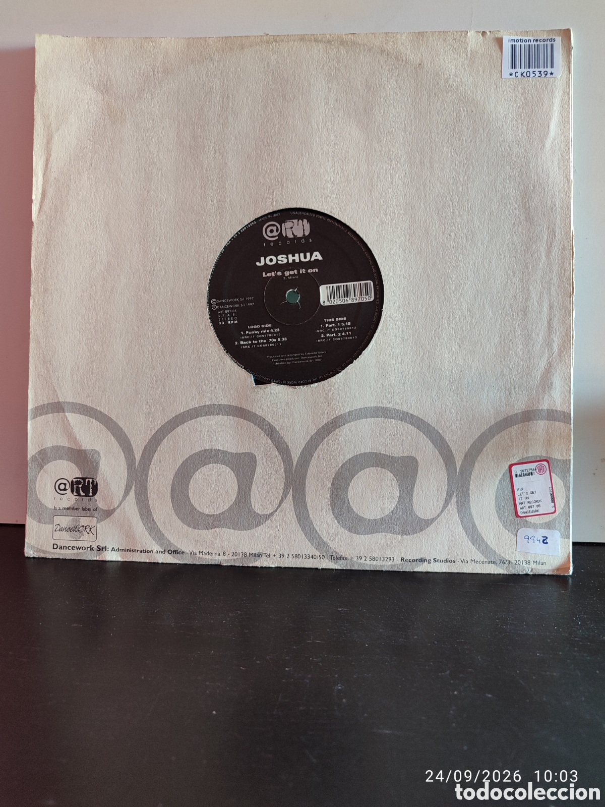 Discos de vinilo: Joshua &ndash; Lets Get It On - Foto 1