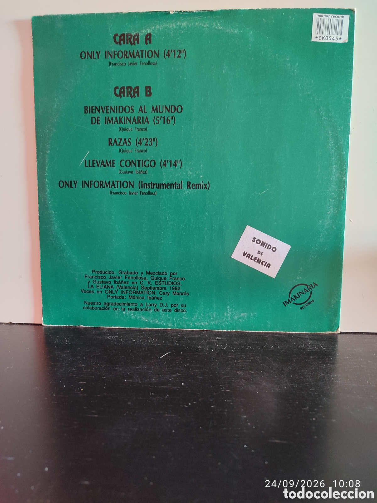 Discos de vinilo: Cary Monr&oacute;s &ndash; Imakinaria - Foto 2