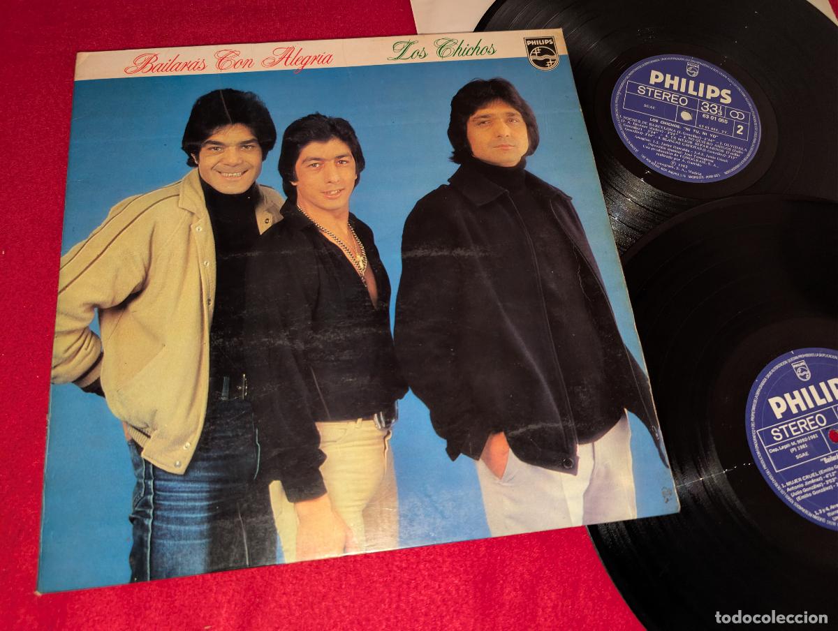 Discos de vinilo: LOS CHICHOS Bailaras con alegria LP 1981 Philips VINILO + NI TU NI YO 1982