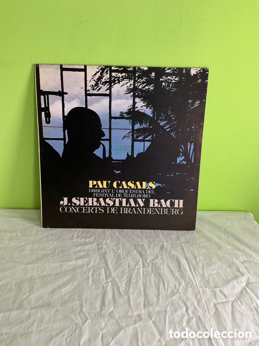Discos de vinilo: Pau Casals dirige Bach &ndash; Concerts de Brandenburg. LP CBS