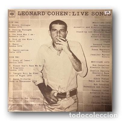 Discos de vinilo: Leonard Cohen - Live Songs LP
