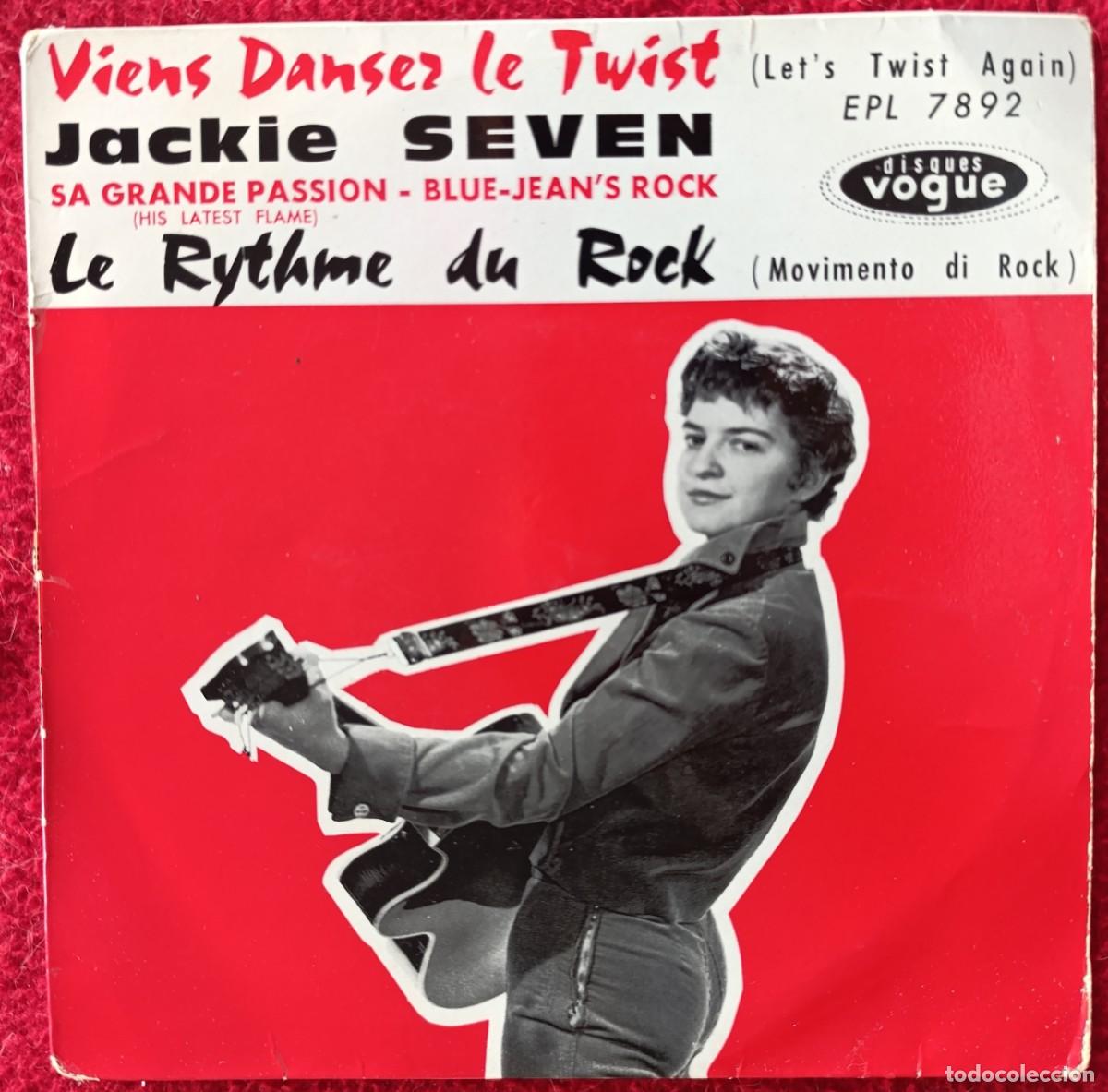 Discos de vinilo: JACKIE SEVEN &ndash; VIENS DANSER LE TWIST EP 1961 FRANCE - ROCK & ROLL DE LA MANO ESTA ROCKER BELGA