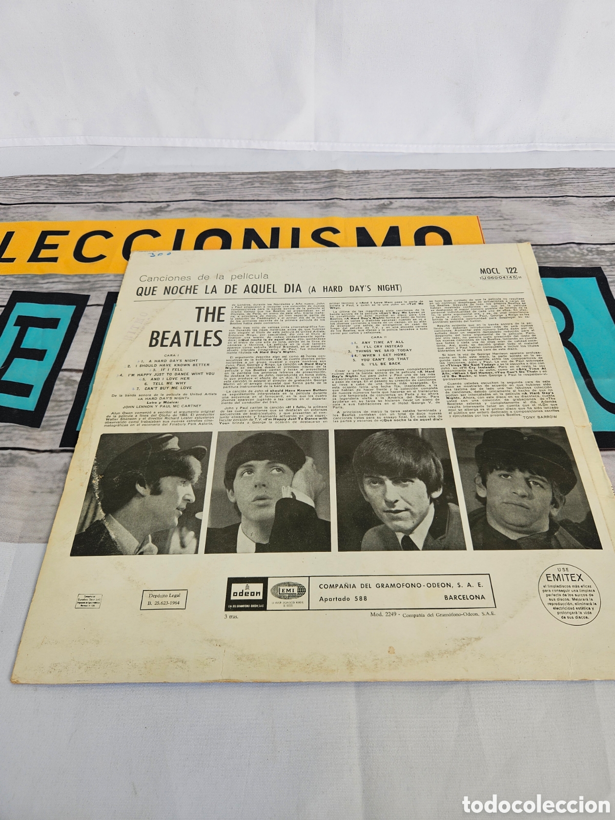 Discos de vinilo: THE BEATLES. QUE NOCHE LA DE AQUEL DIA - Foto 3