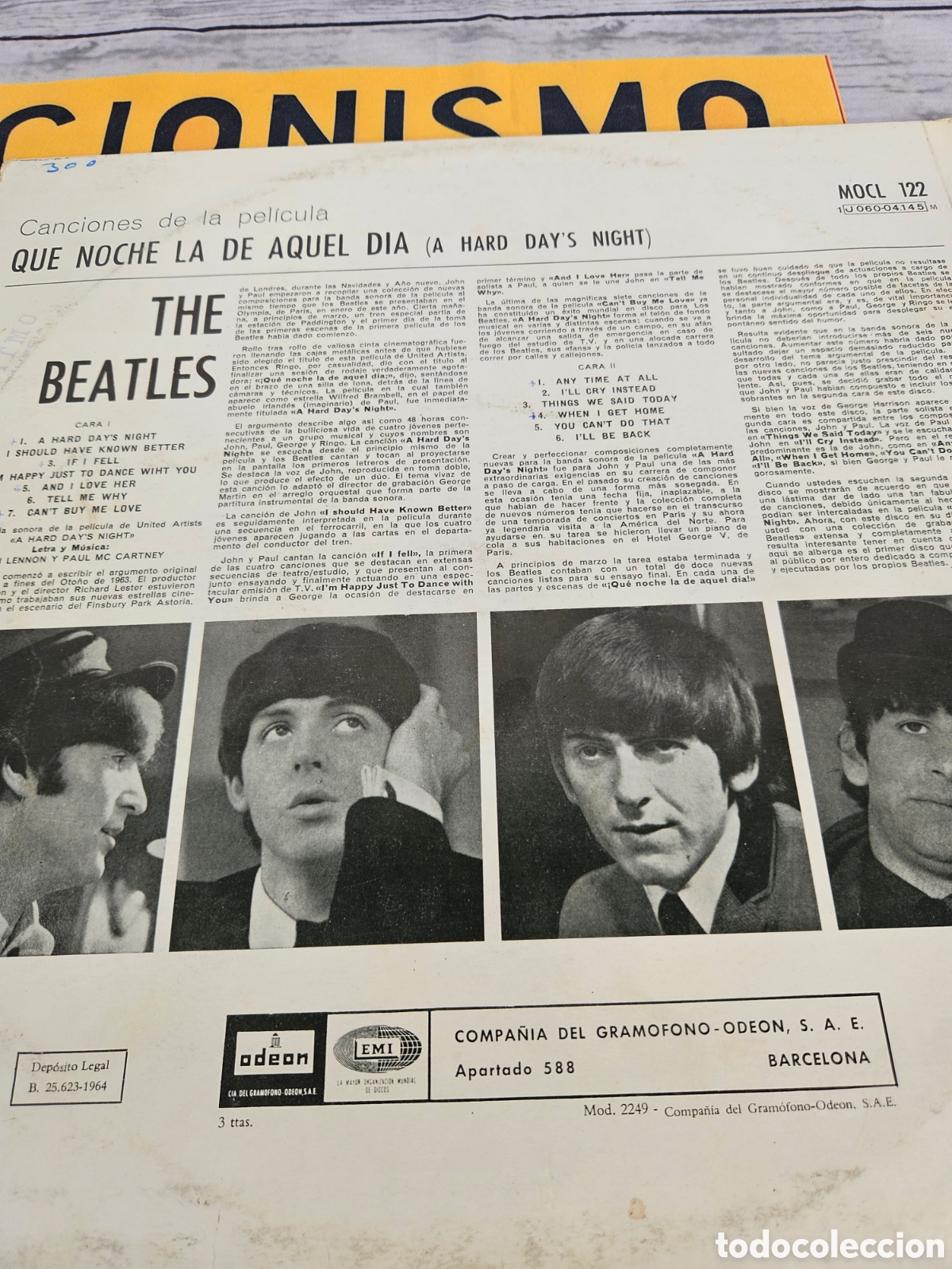 Discos de vinilo: THE BEATLES. QUE NOCHE LA DE AQUEL DIA - Foto 4