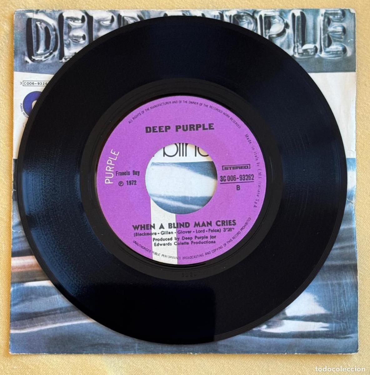 Discos de vinilo: Deep Purple 45t Never before VG++ EX - Foto 2