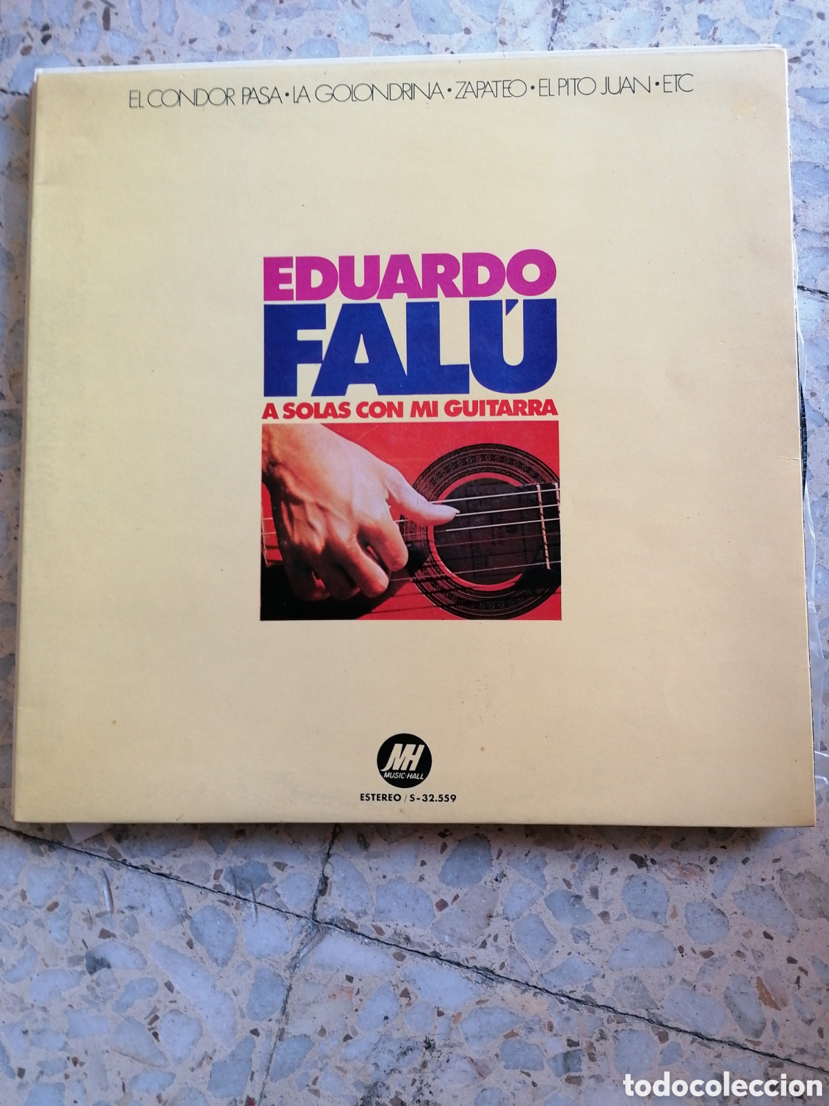 Discos de vinilo: LP EDUARDO FALU A SOLAS CON MI GUITARRA 1974 ESPA&Ntilde;A PORTADA DOBLE