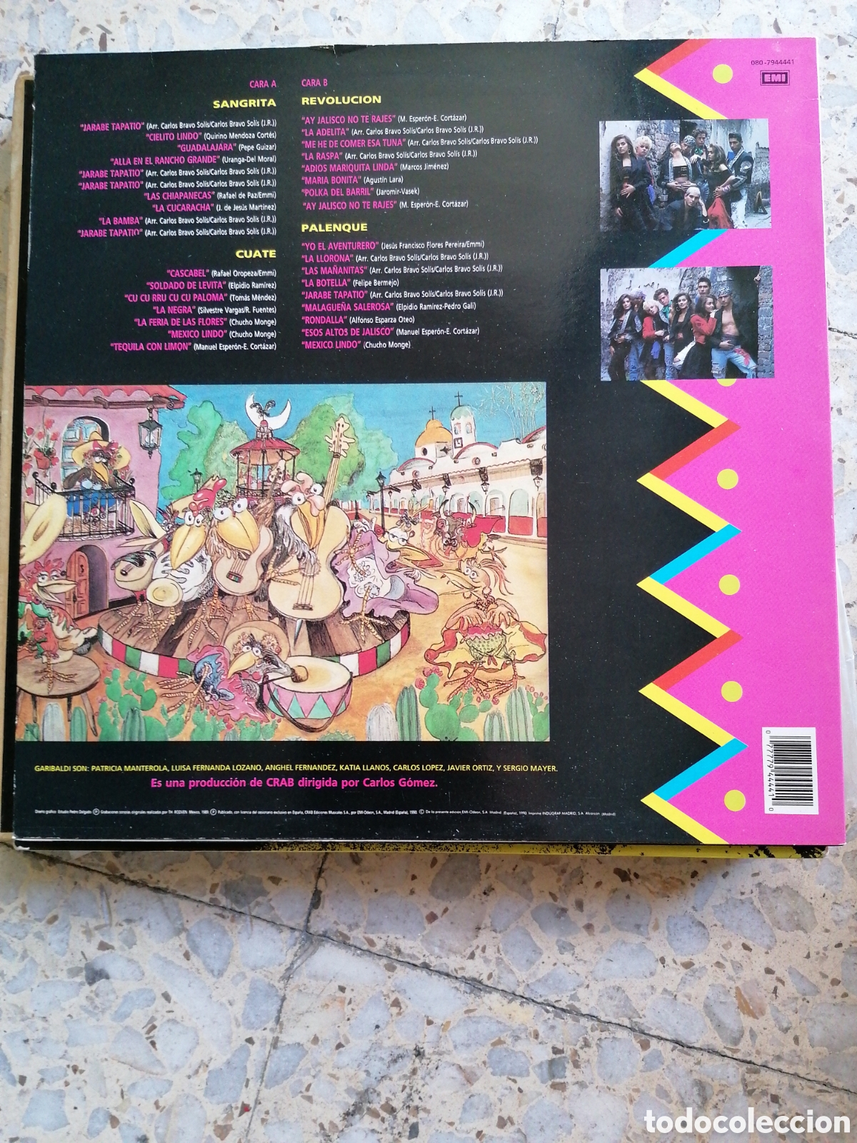 Discos de vinilo: LP GARIBALDI MEX MIX 1990 ESPA&Ntilde;A EX - Foto 2