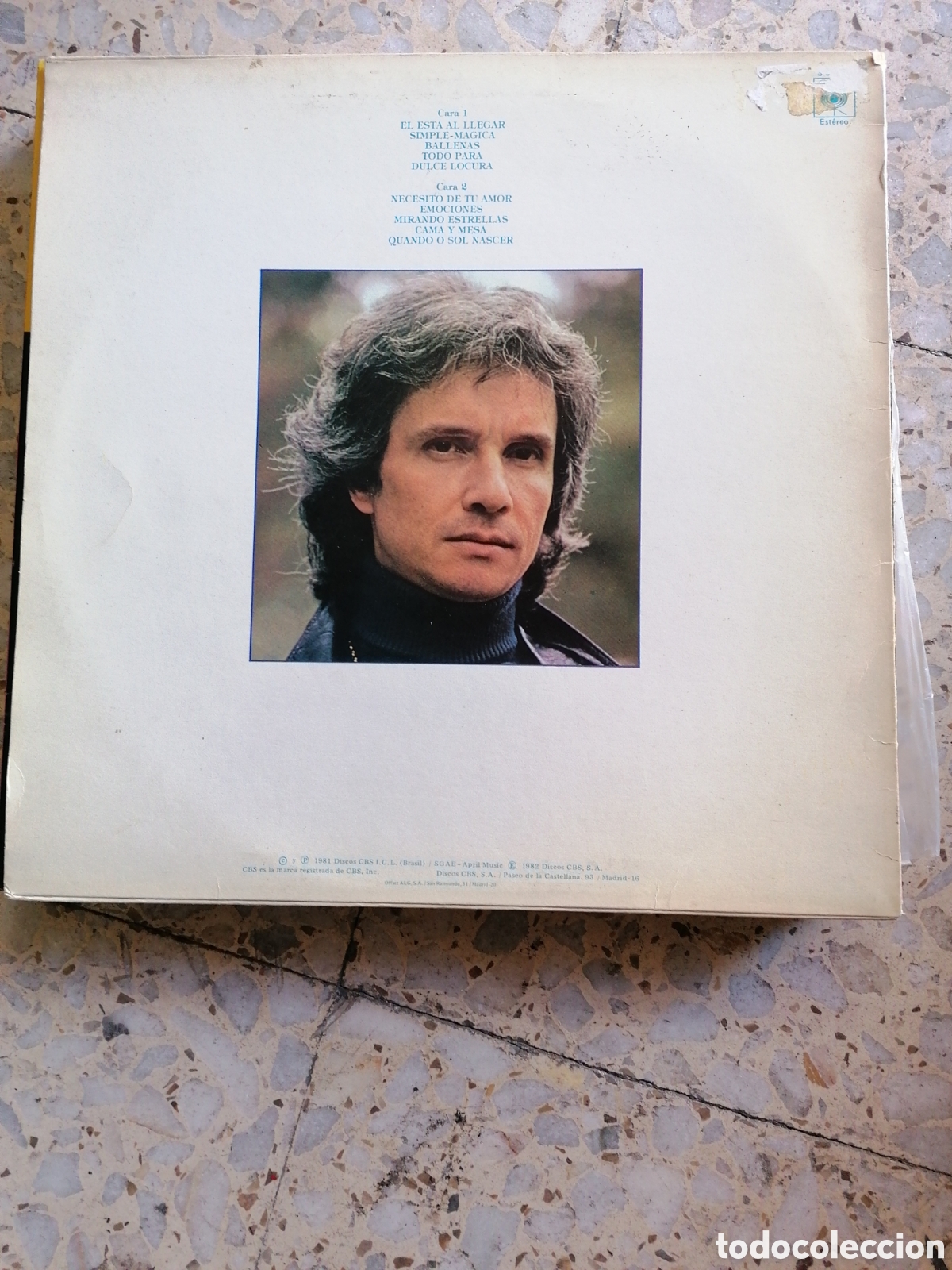 Discos de vinilo: LP ROBERTO CARLOS CAMA Y MESA 1981 ESPA&Ntilde;A INSERT - Foto 2