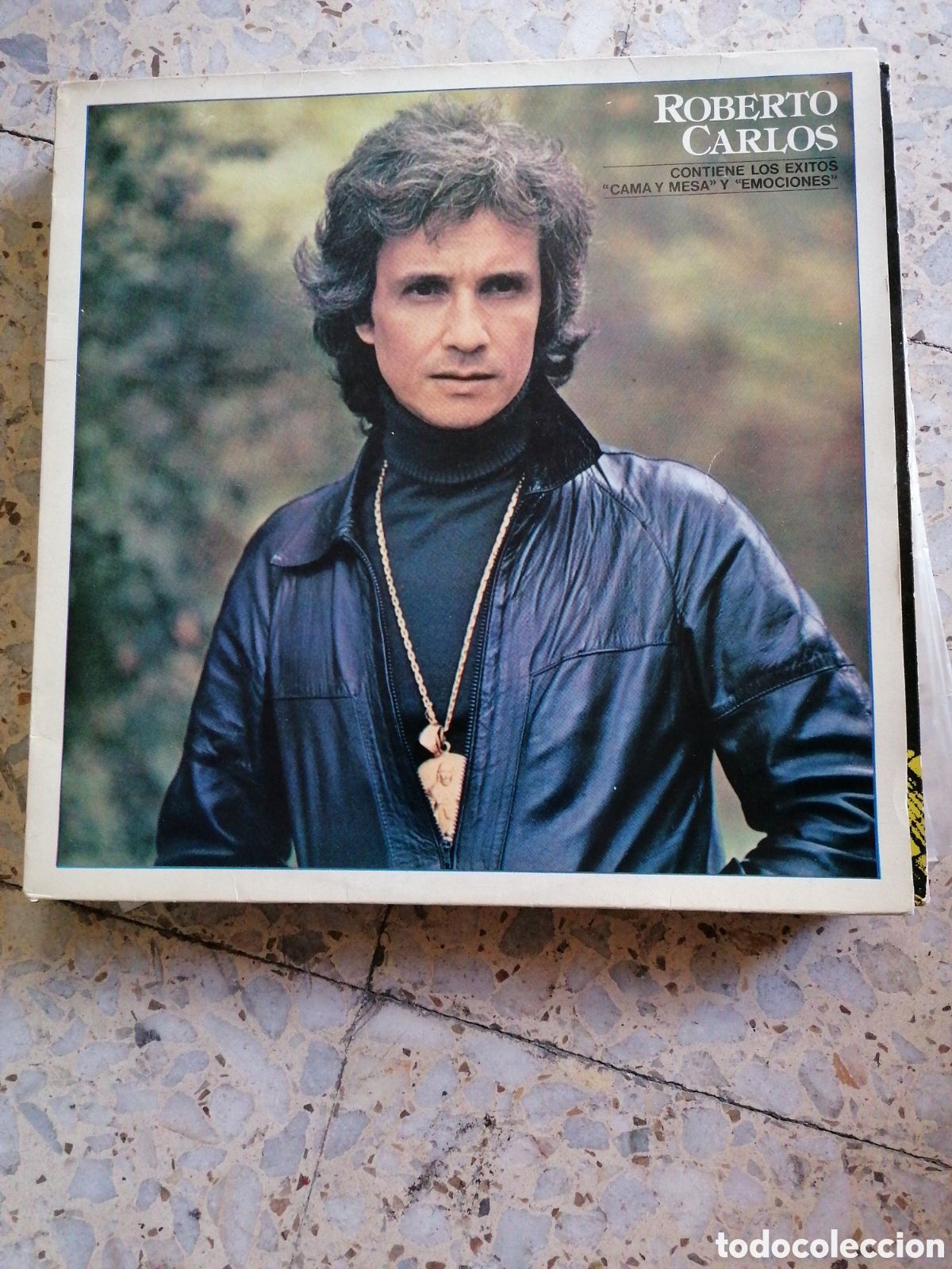 Discos de vinilo: LP ROBERTO CARLOS CAMA Y MESA 1981 ESPA&Ntilde;A INSERT - Foto 1
