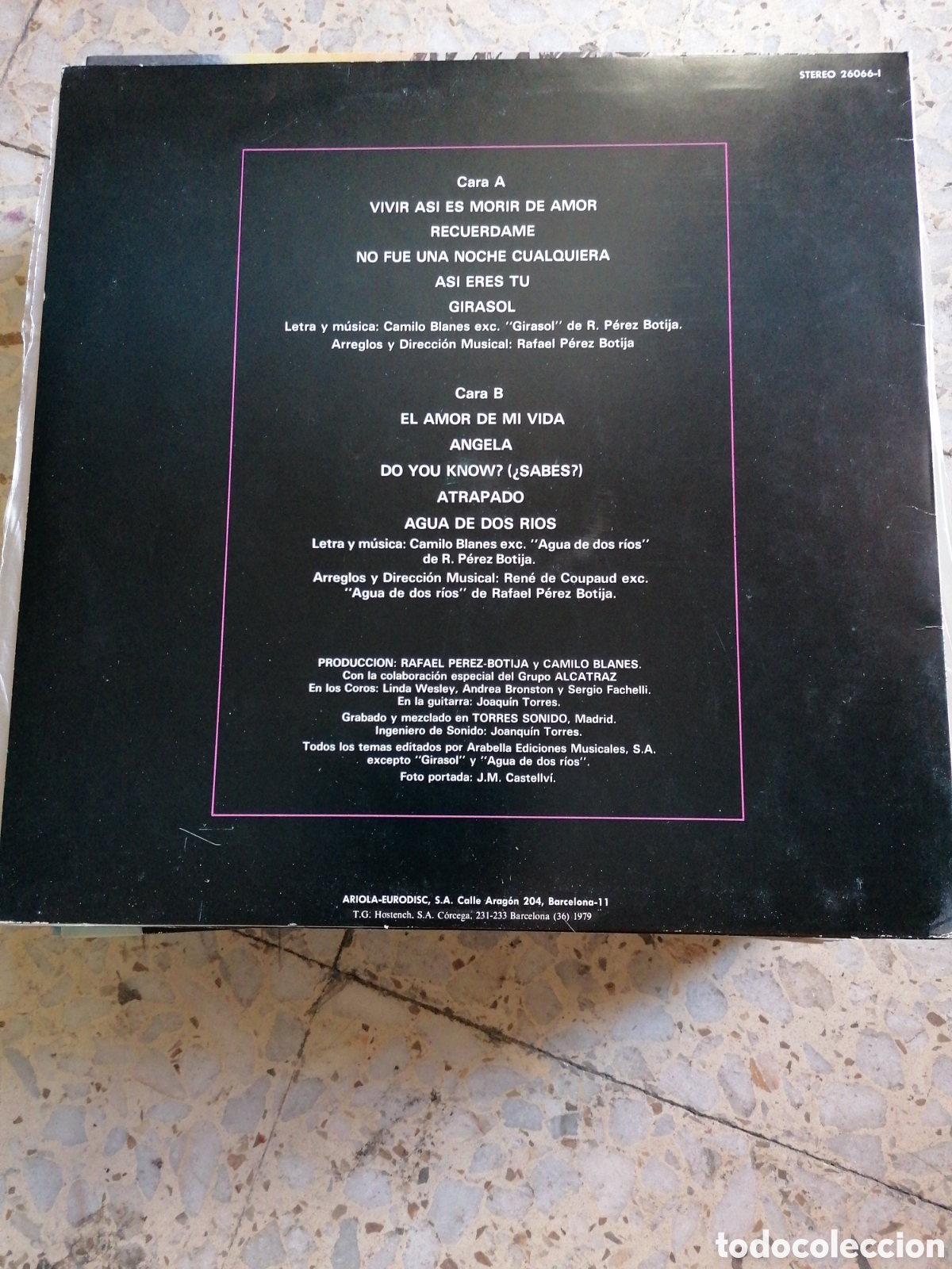 Discos de vinilo: LP CAMILO SESTO SENTIMIENTOS 1978 ESPA&Ntilde;A INSERT EX - Foto 2