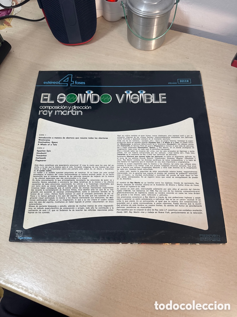 Discos de vinilo: DISCO VINILO RAY MART&Iacute;N EL SONIDO VISIBLE 1965 - Foto 4
