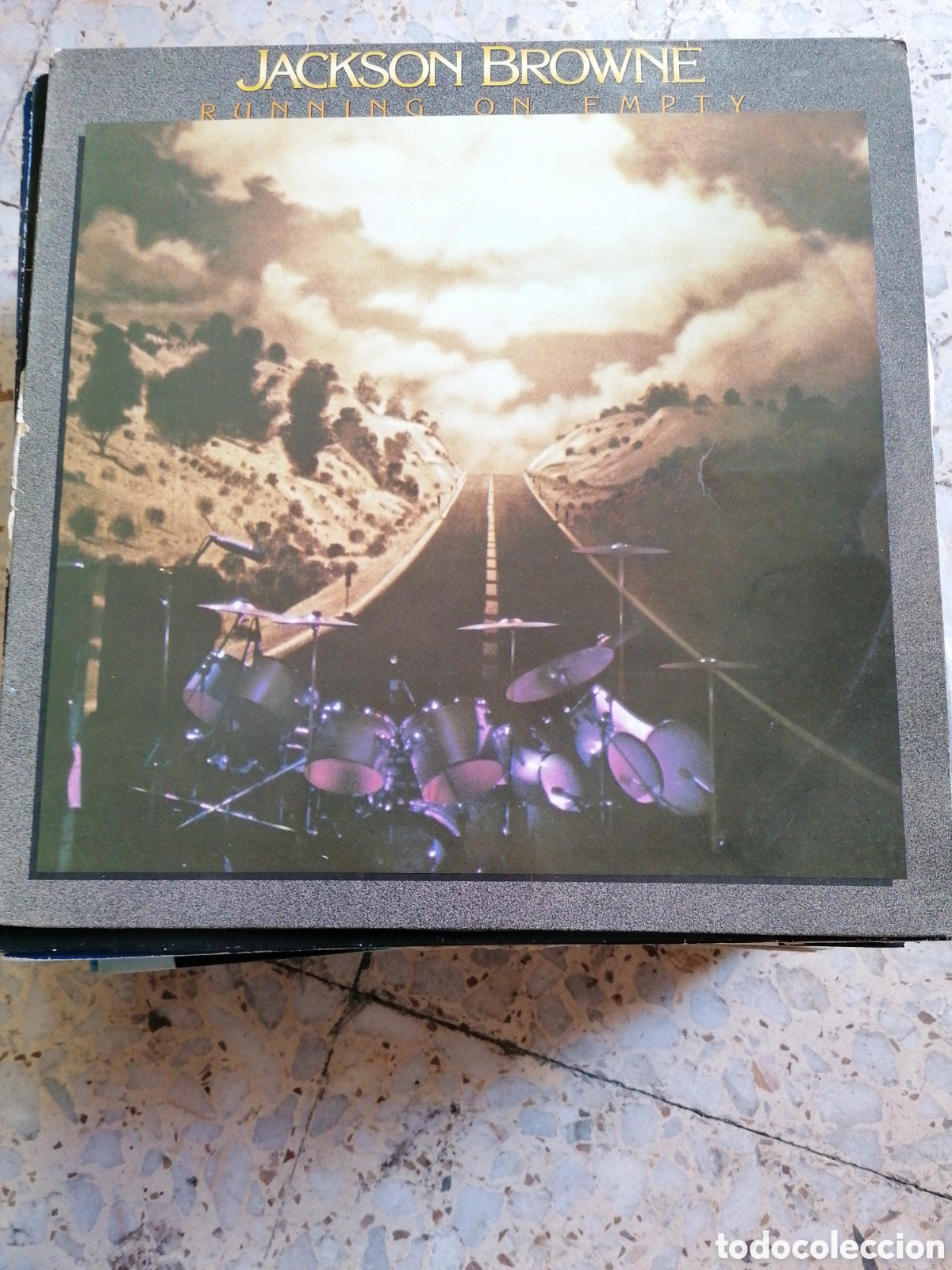 Discos de vinilo: LP JACKSON BROWNE RUNNING ON EMPTY 1978 ESPA&Ntilde;A INSERT DISCO EX