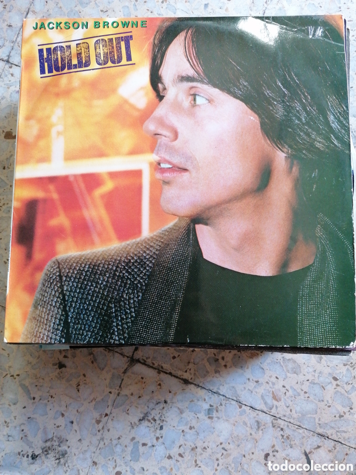 Discos de vinilo: LP JACKSON BROWNE HOLD OUT 1980 ESPA&Ntilde;A INSERT - Foto 1