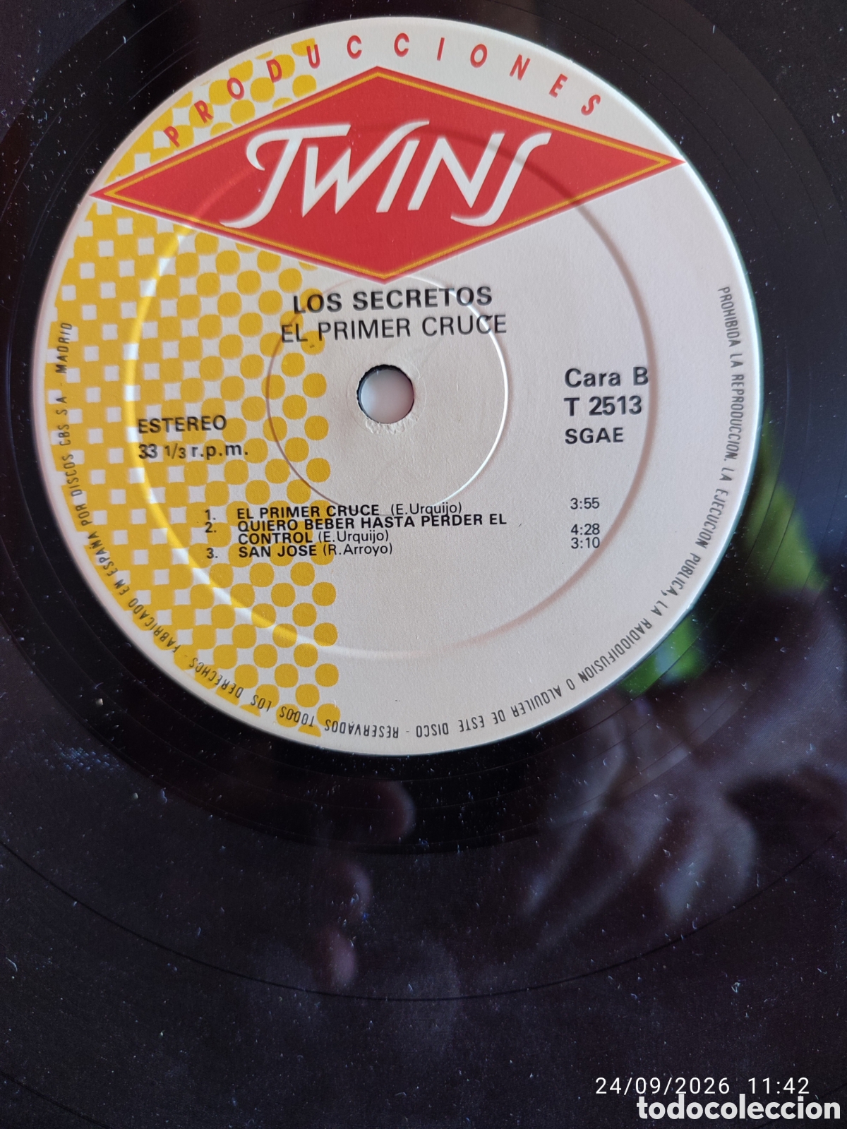 Discos de vinilo: Los Secretos &ndash; El Primer Cruce - Foto 2