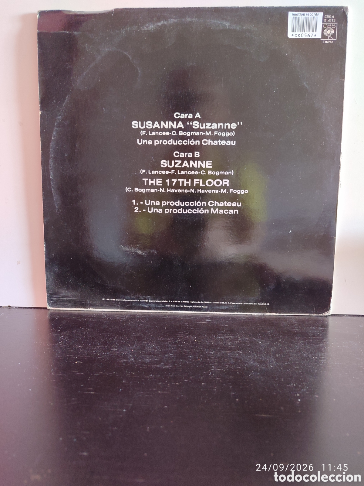Discos de vinilo: The Art Company &ndash; Susanna - Foto 2