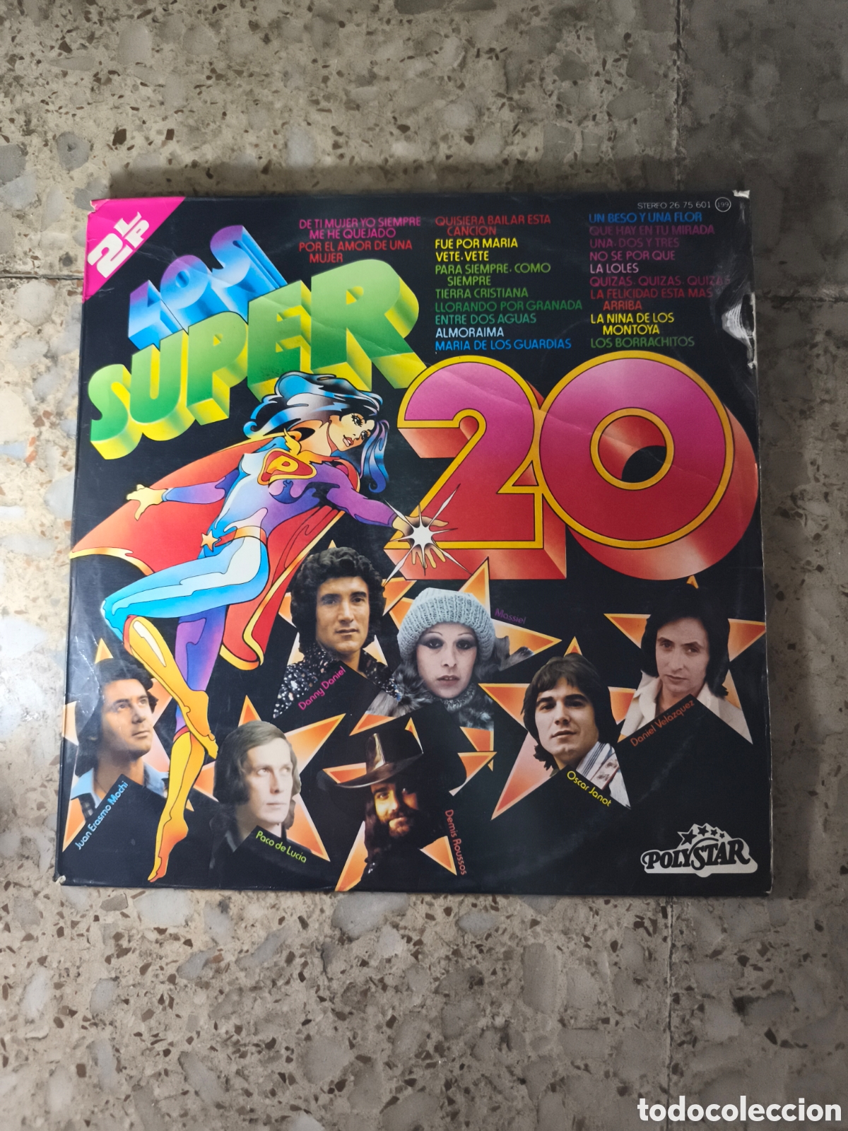 Discos de vinilo: Antiguo Doble LP de los super 20