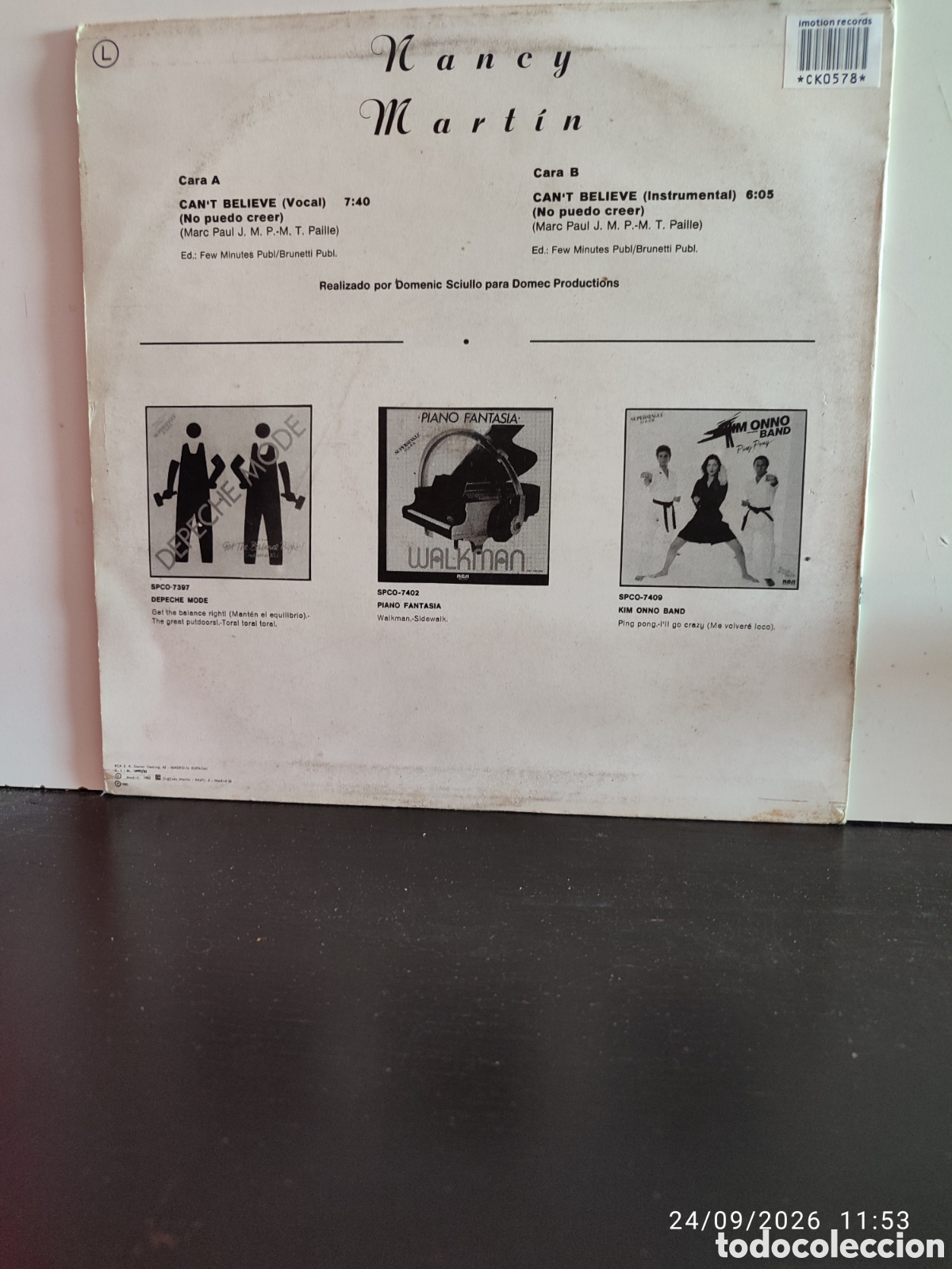 Discos de vinilo: Nancy Martin &ndash; Cant Believe - Foto 2
