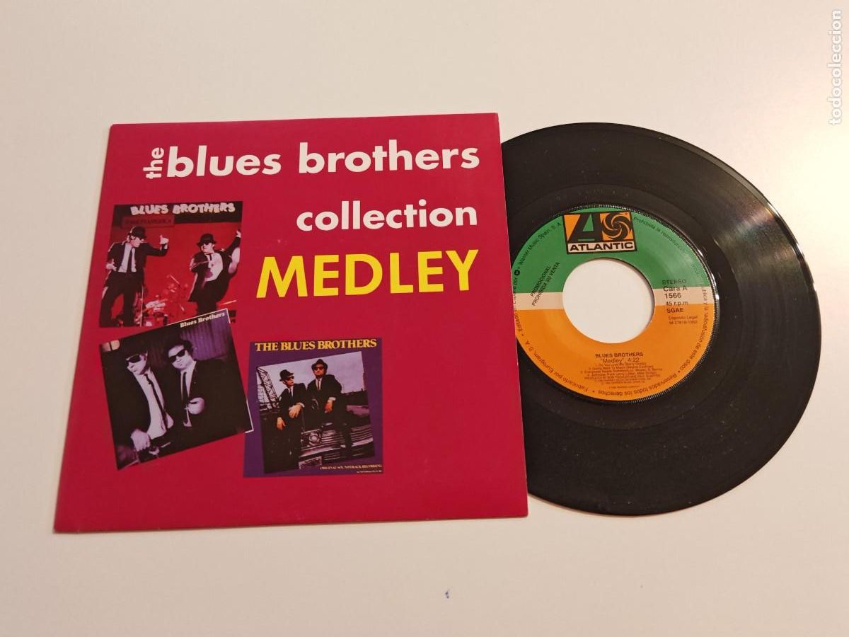 Discos de vinilo: THE BLUES BROTHERS Medley 7&rdquo; SINGLE VINILO PROMO DEL A&Ntilde;O 1992 CONTIENE MISMO TEMA