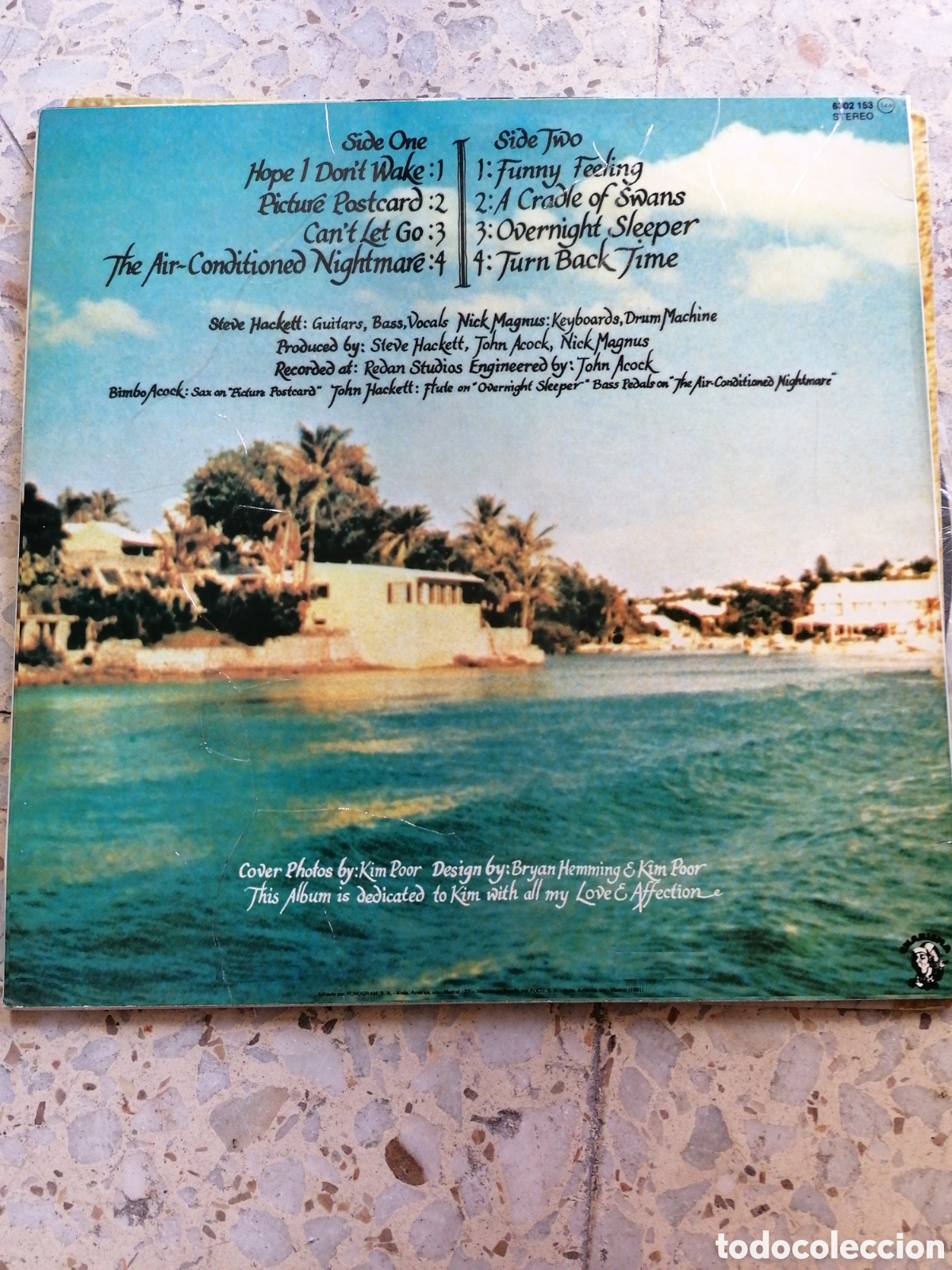 Discos de vinilo: LP STEVE HACKETT CURED 1981 ESPA&Ntilde;A INSERT EX - Foto 2
