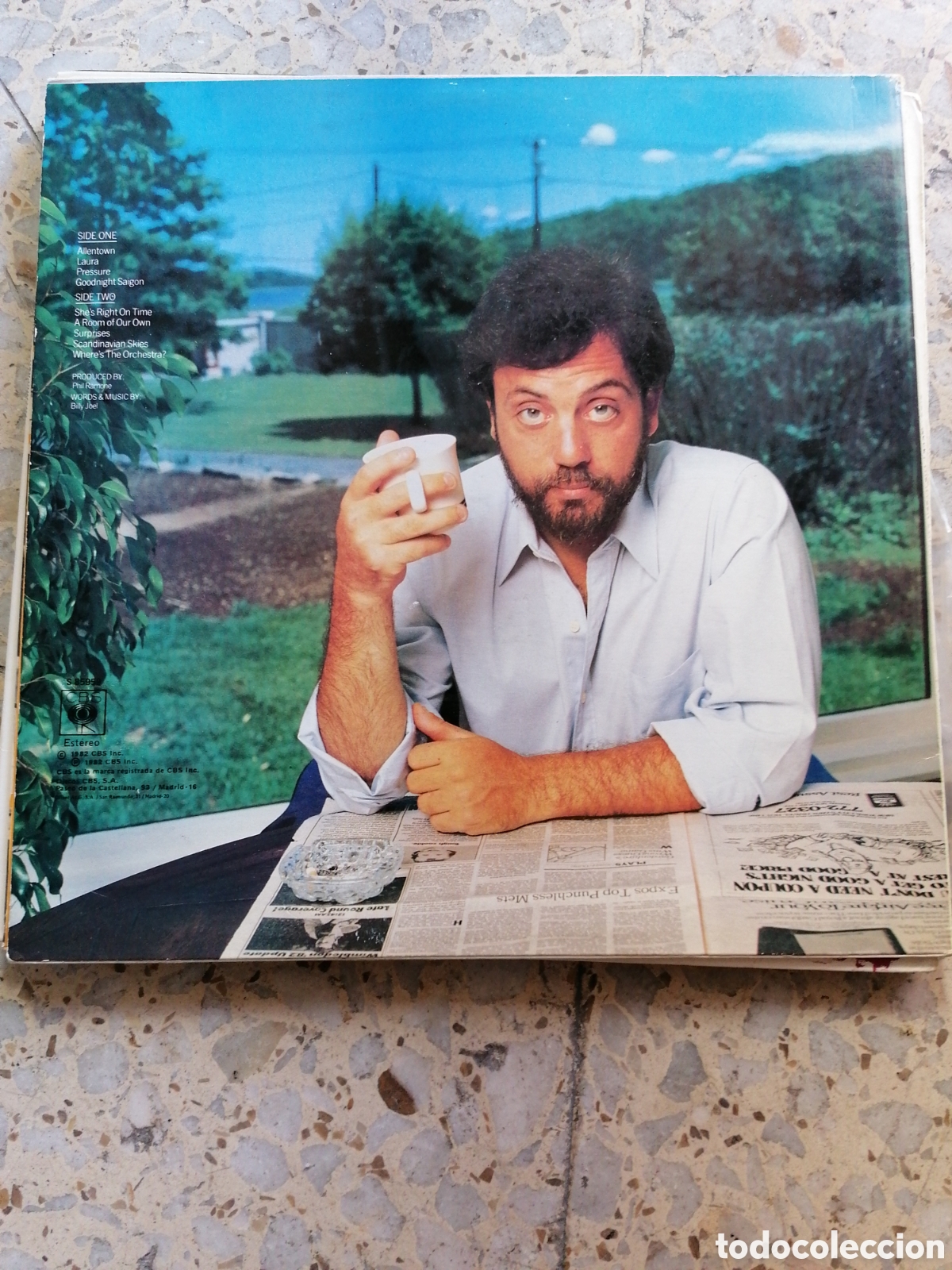 Discos de vinilo: LP BILLY JOEL THE NYLON CURTAIN 1982 ESPA&Ntilde;A INSERT EX - Foto 2
