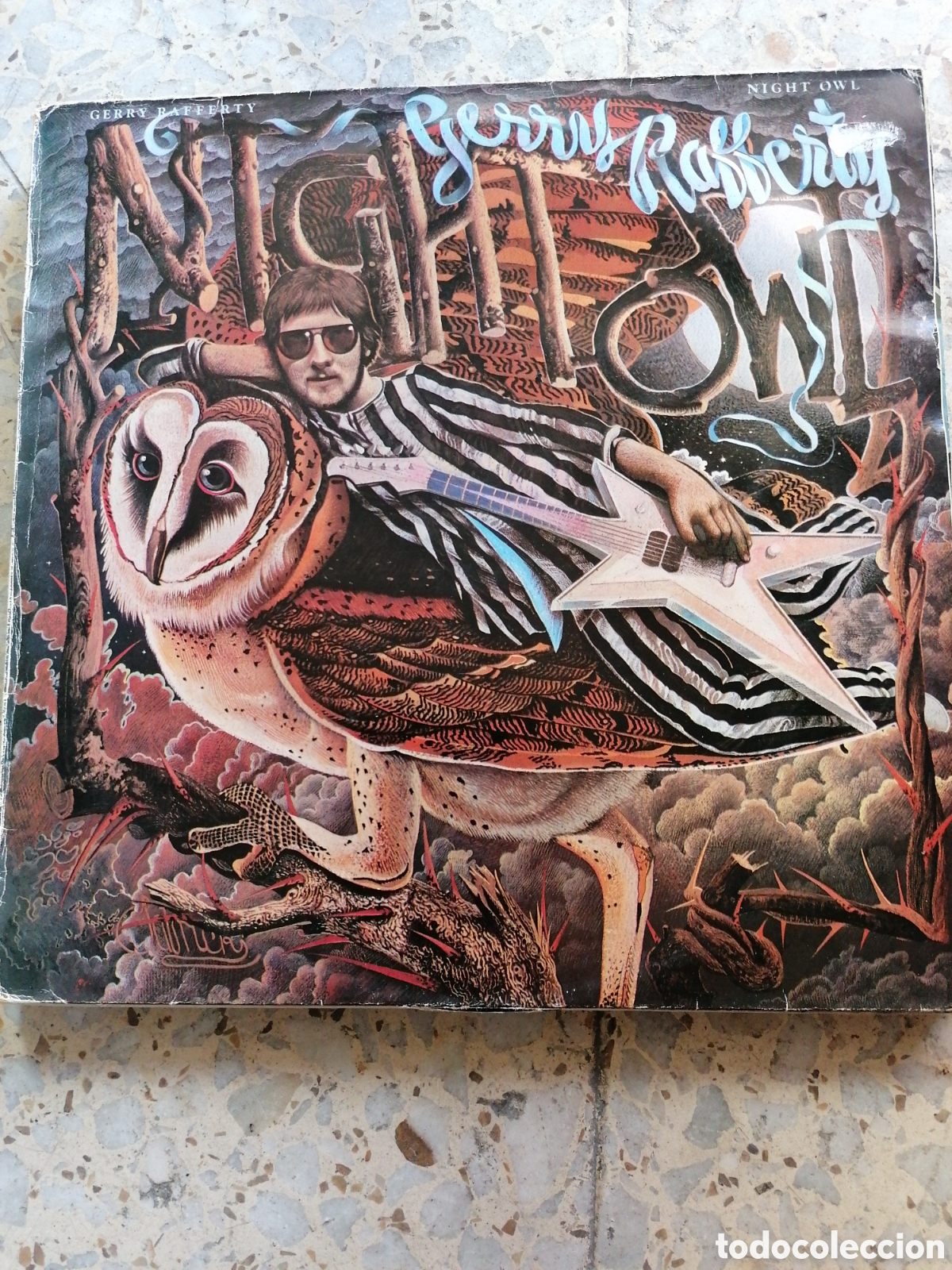 Discos de vinilo: LP GERRY RAFFERTY NIGHT OWL 1979 ESPA&Ntilde;A INSERT DISCO EX