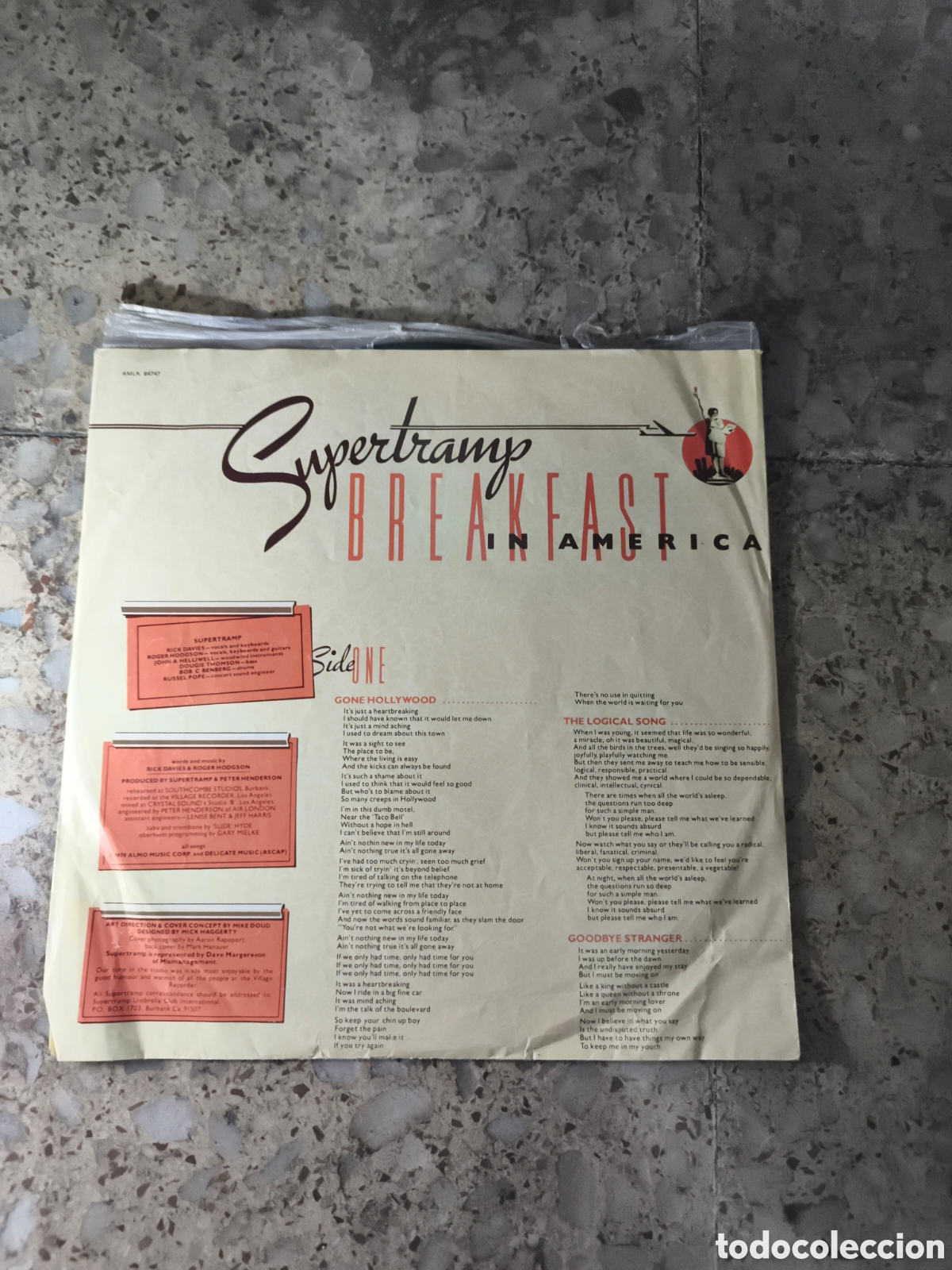 Discos de vinilo: Antiguo LP de Supertramp, Desayuno en Am&eacute;rica