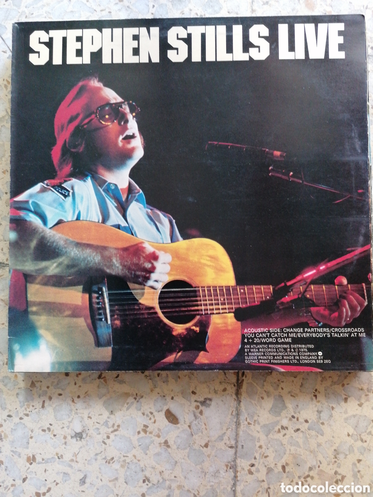 Discos de vinilo: LP STEPHEN STILLS LIVE 1975 UK INSERT EX - Foto 2