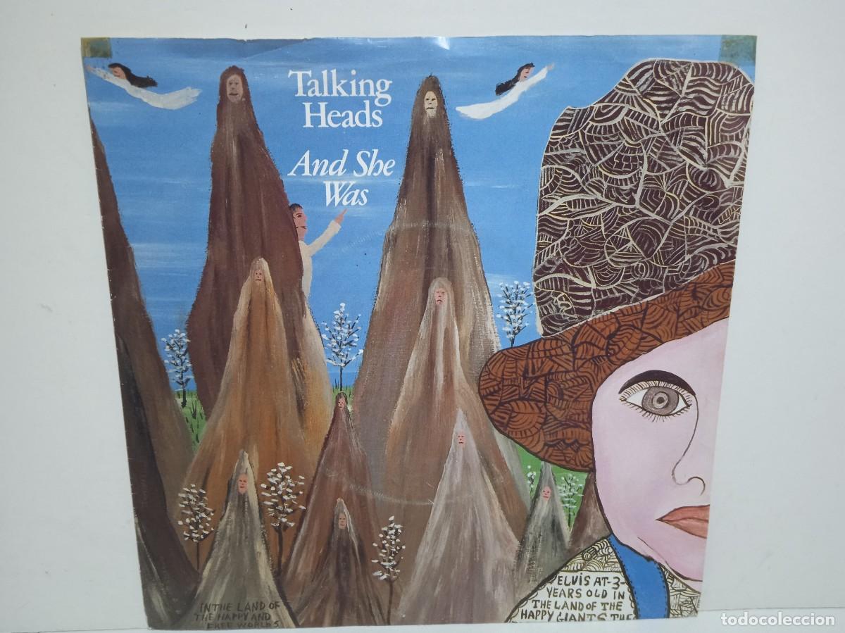Discos de vinilo: Talking Heads - And She Was / Perfect World - Single - 1985 - Netherlands