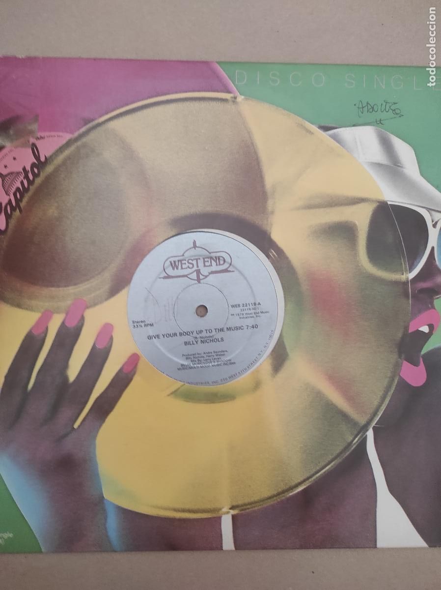 Discos de vinilo: Billy Nichols &ndash; Give Your Body Up To The Music-MAXI EDICION AMERICANA-