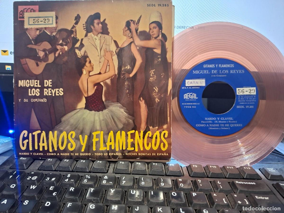 Discos de vinilo: MIGUEL DE LOS REYES - GITANOS Y FLAMENCOS - EP DE VINILO
