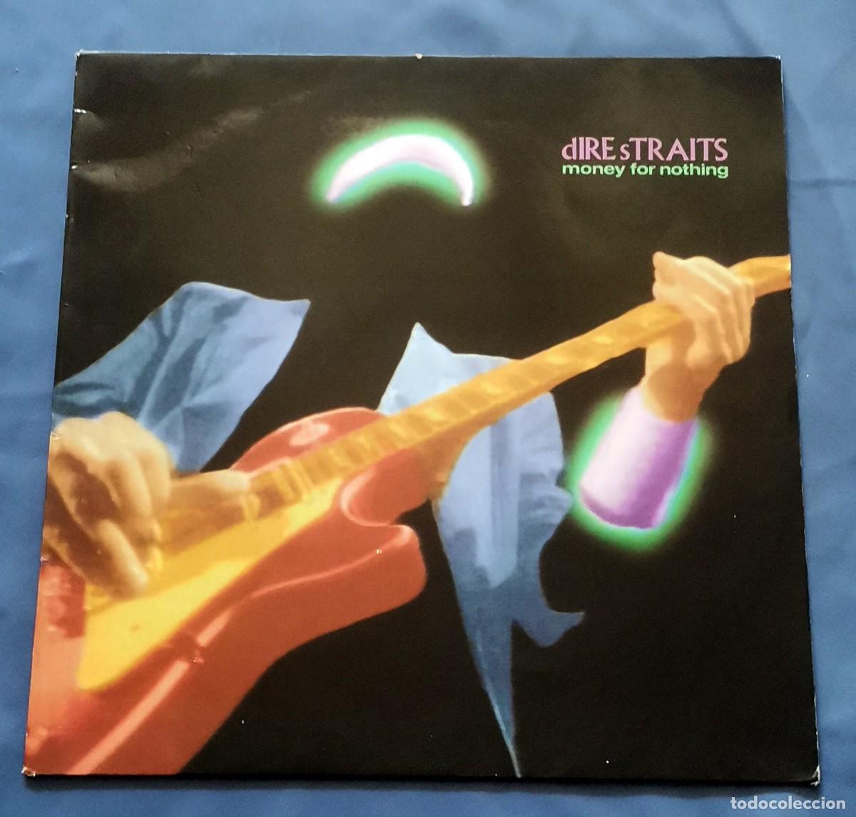 Discos de vinilo: Dire Straits &ndash; Money For Nothing LP 1988 Espa&ntilde;a incl. encarte