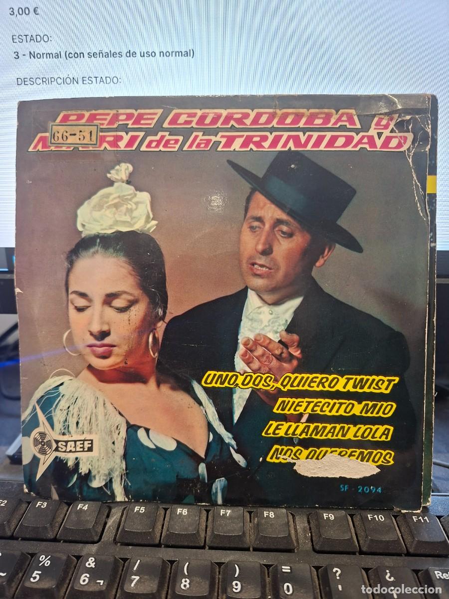 Discos de vinilo: PEPE CORDOBA Y MARI DE LA TRINIDAD - LE LLAMAN LOLA - EP DE VINILO