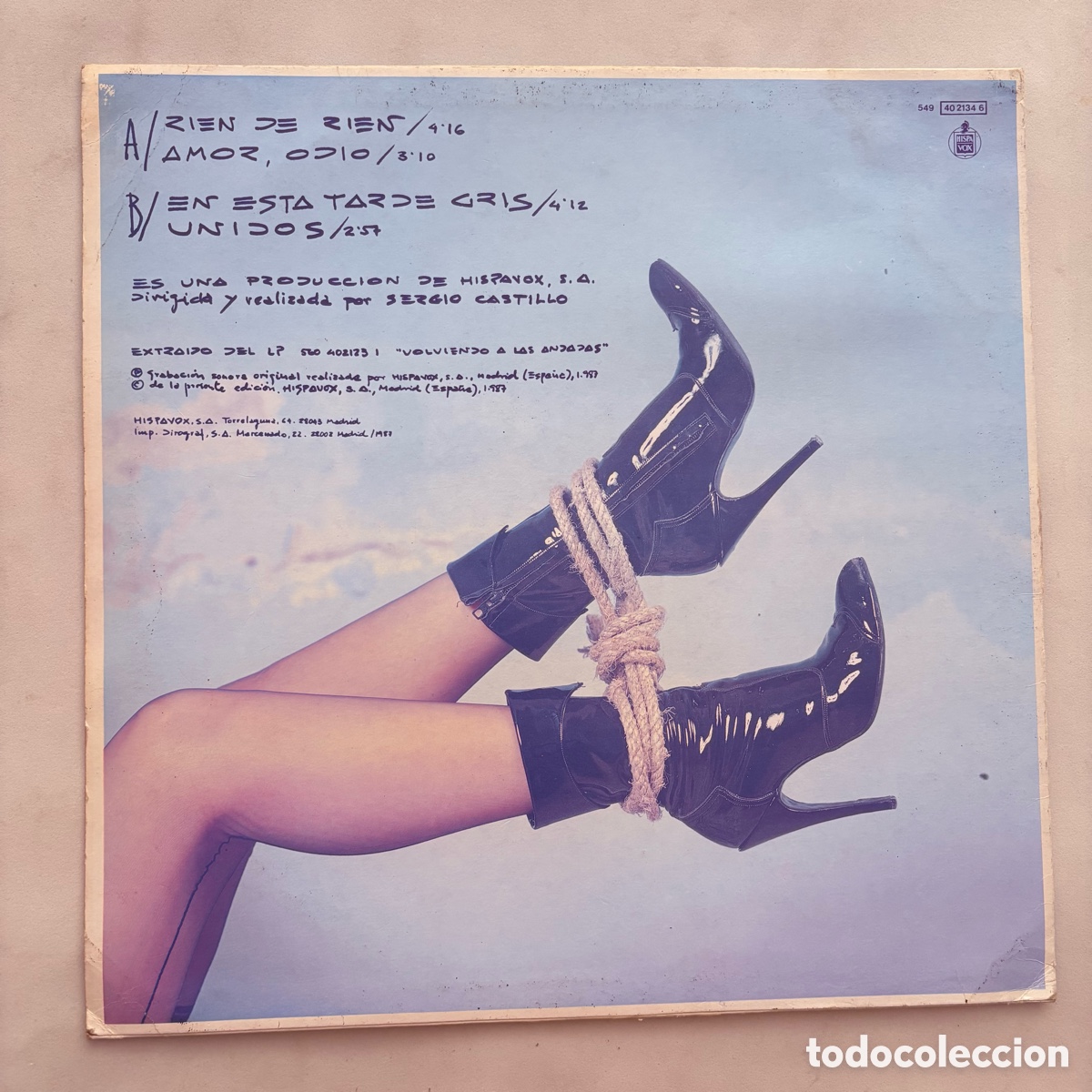 Discos de vinilo: maxi 12 Ana Curra &ndash; Rien De Rien de 1987 - Foto 2