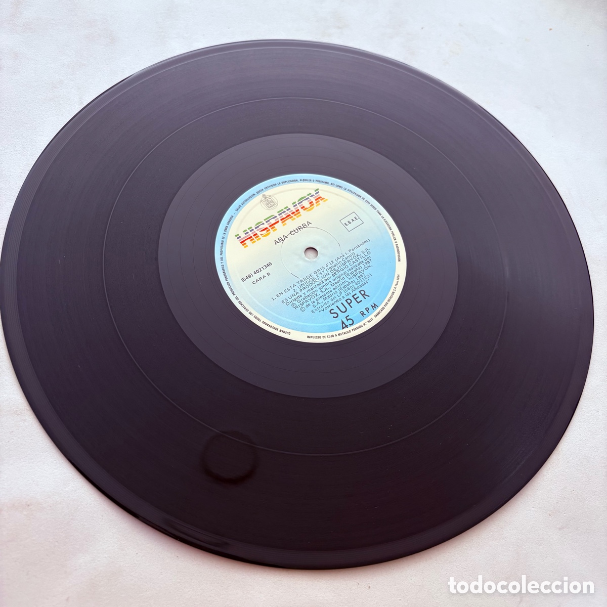 Discos de vinilo: maxi 12 Ana Curra &ndash; Rien De Rien de 1987 - Foto 4