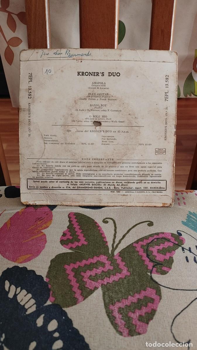Discos de vinilo: KRONER&acute;S DUO-EP AMAPOLA +3 - Foto 2