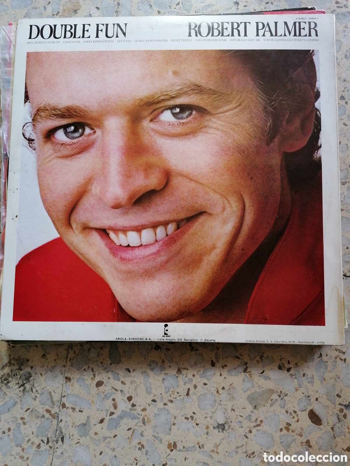 Discos de vinilo: LP ROBERT PALMER DOUBLE FUN 1978 ESPA&Ntilde;A INSERT EX - Foto 2