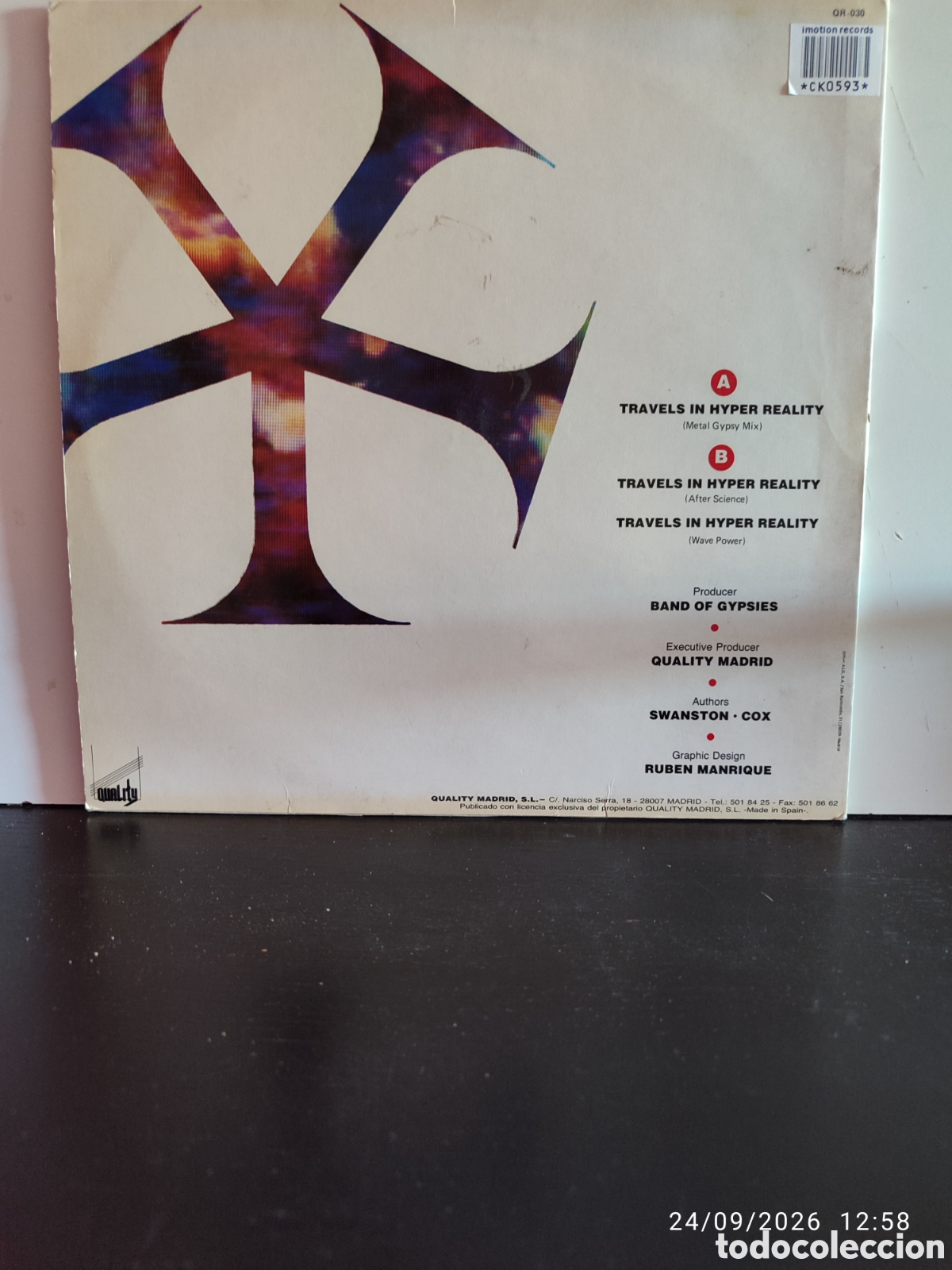Discos de vinilo: Band Of Gypsies &ndash; Travels In Hyper Reality (Remix) - Foto 2